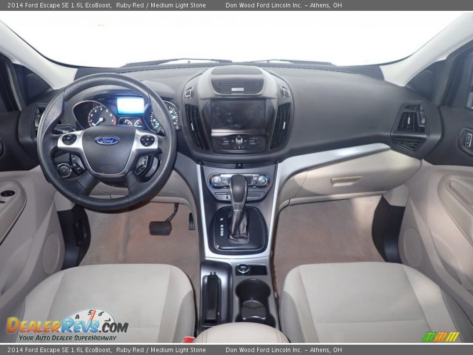 2014 Ford Escape SE 1.6L EcoBoost Ruby Red / Medium Light Stone Photo #23