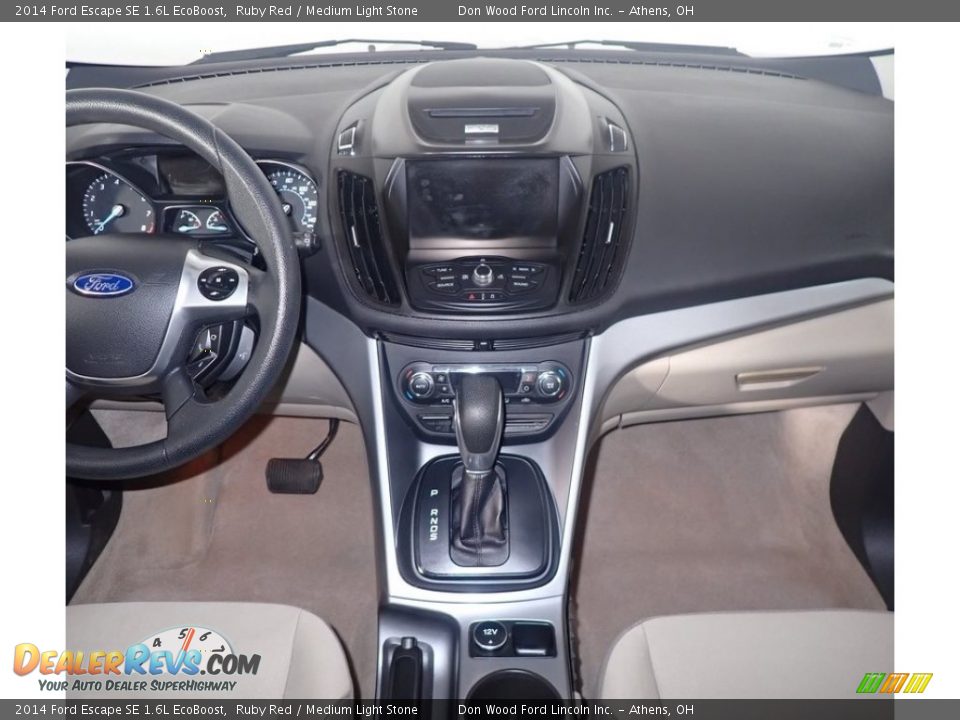 2014 Ford Escape SE 1.6L EcoBoost Ruby Red / Medium Light Stone Photo #24