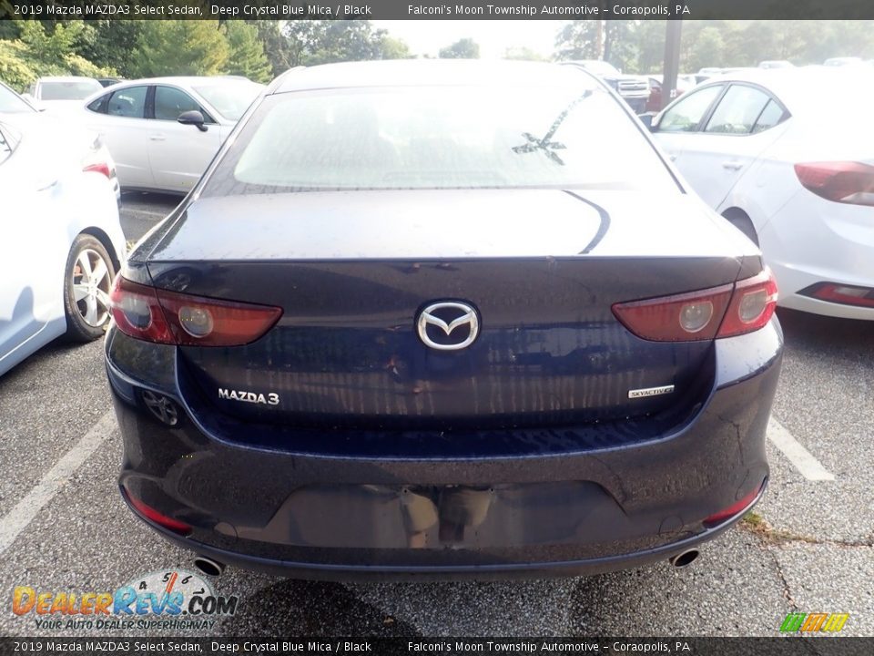 2019 Mazda MAZDA3 Select Sedan Deep Crystal Blue Mica / Black Photo #3