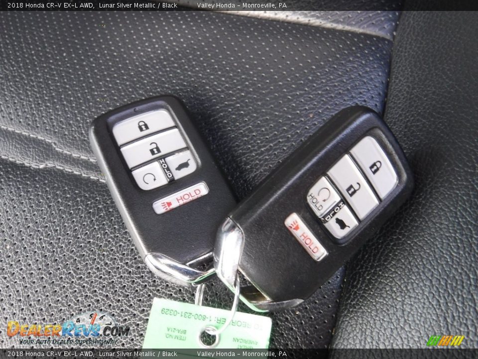 2018 Honda CR-V EX-L AWD Lunar Silver Metallic / Black Photo #28