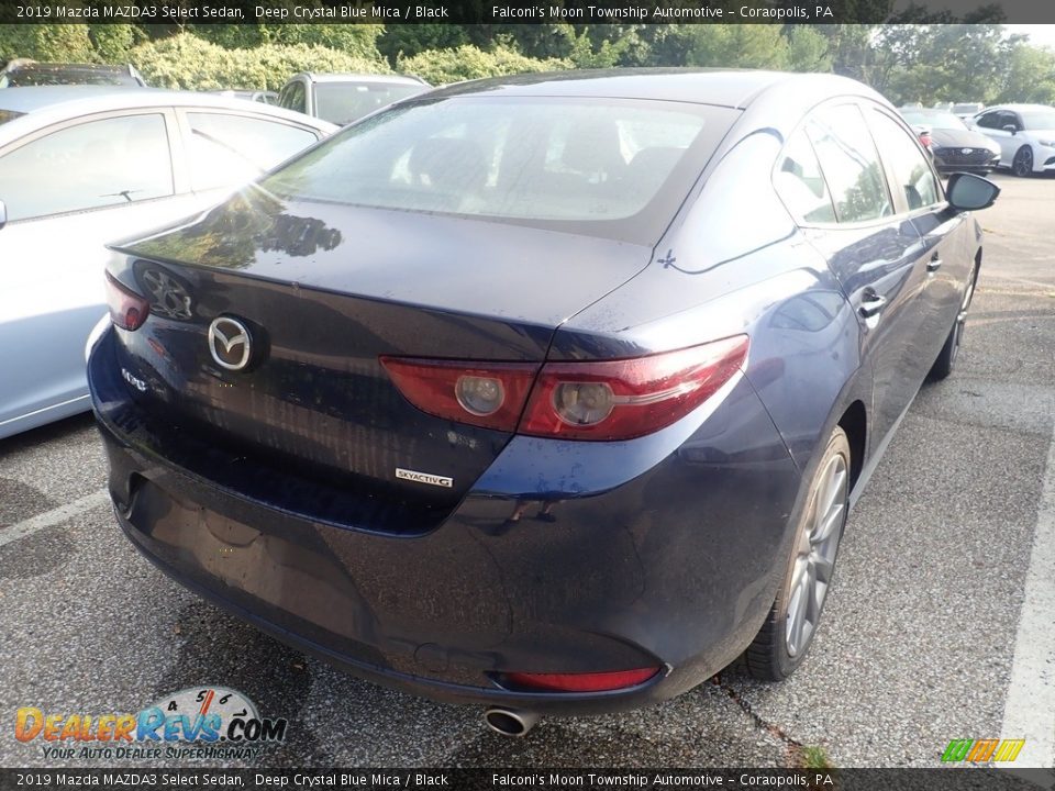 2019 Mazda MAZDA3 Select Sedan Deep Crystal Blue Mica / Black Photo #4