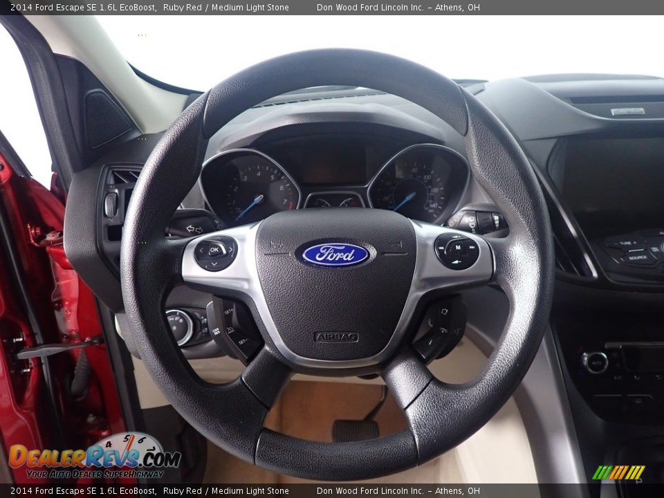 2014 Ford Escape SE 1.6L EcoBoost Ruby Red / Medium Light Stone Photo #26