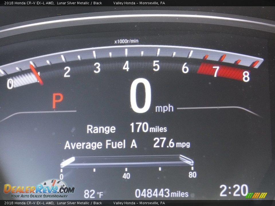 2018 Honda CR-V EX-L AWD Lunar Silver Metallic / Black Photo #30