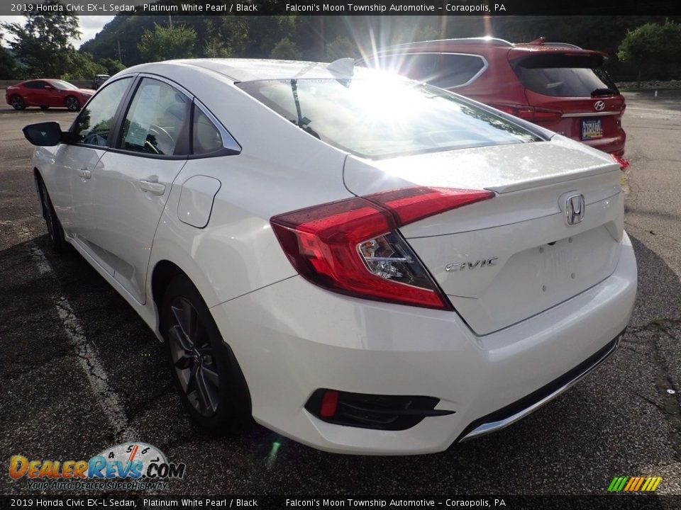 2019 Honda Civic EX-L Sedan Platinum White Pearl / Black Photo #2