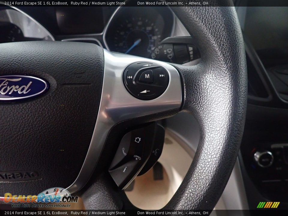 2014 Ford Escape SE 1.6L EcoBoost Ruby Red / Medium Light Stone Photo #29