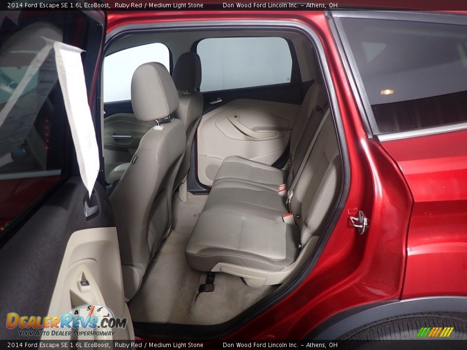 2014 Ford Escape SE 1.6L EcoBoost Ruby Red / Medium Light Stone Photo #34