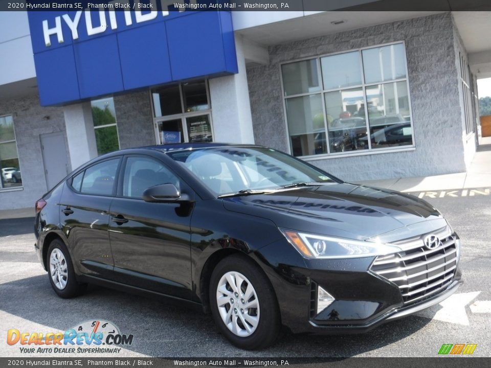 2020 Hyundai Elantra SE Phantom Black / Black Photo #1