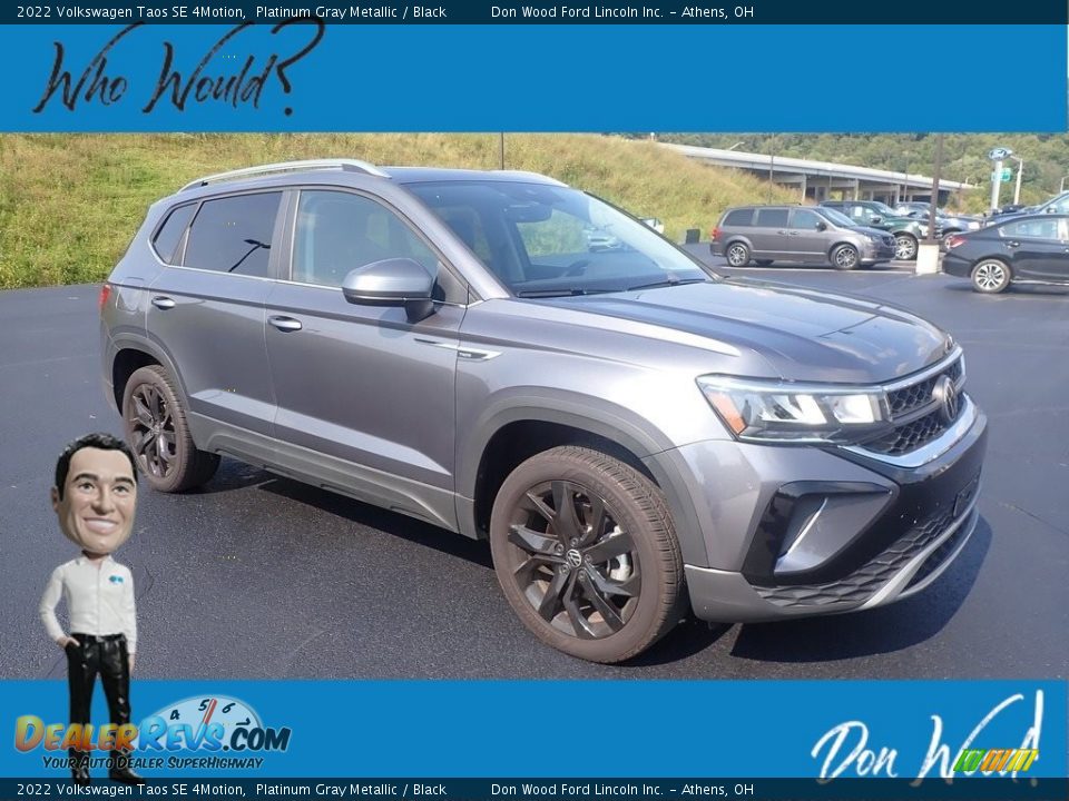 2022 Volkswagen Taos SE 4Motion Platinum Gray Metallic / Black Photo #1
