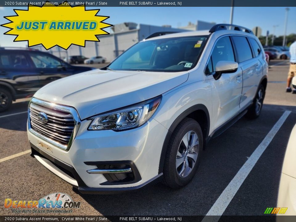 2020 Subaru Ascent Premium Crystal White Pearl / Slate Photo #1