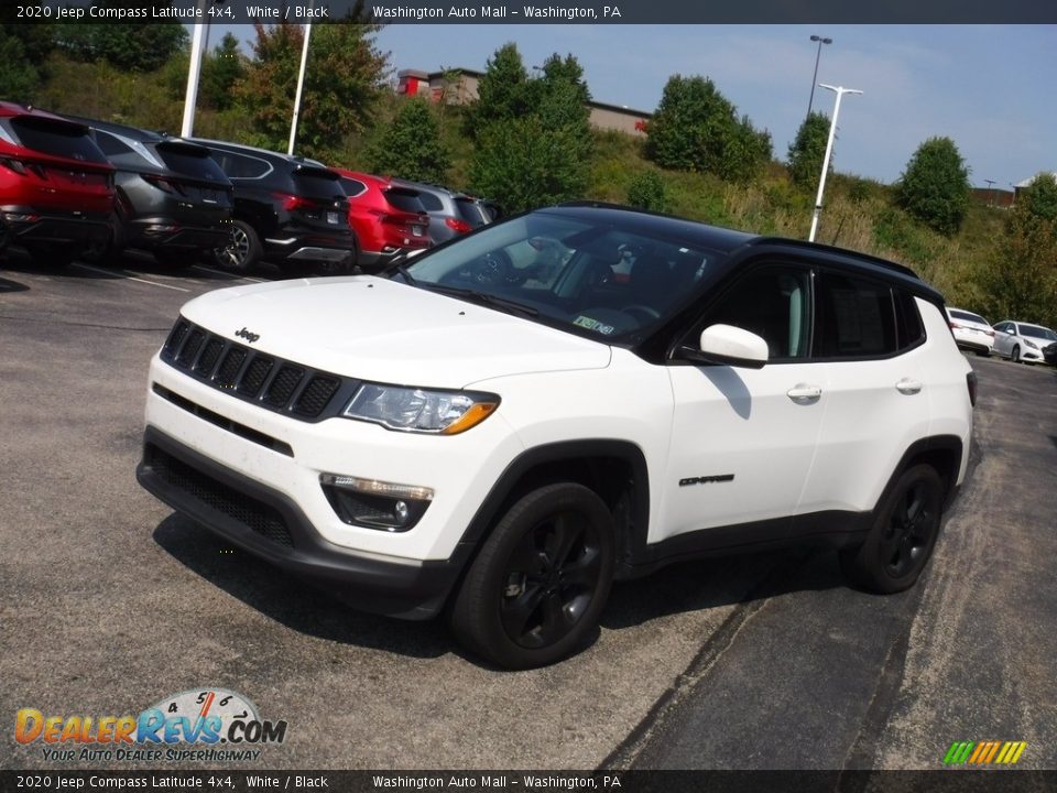 2020 Jeep Compass Latitude 4x4 White / Black Photo #4