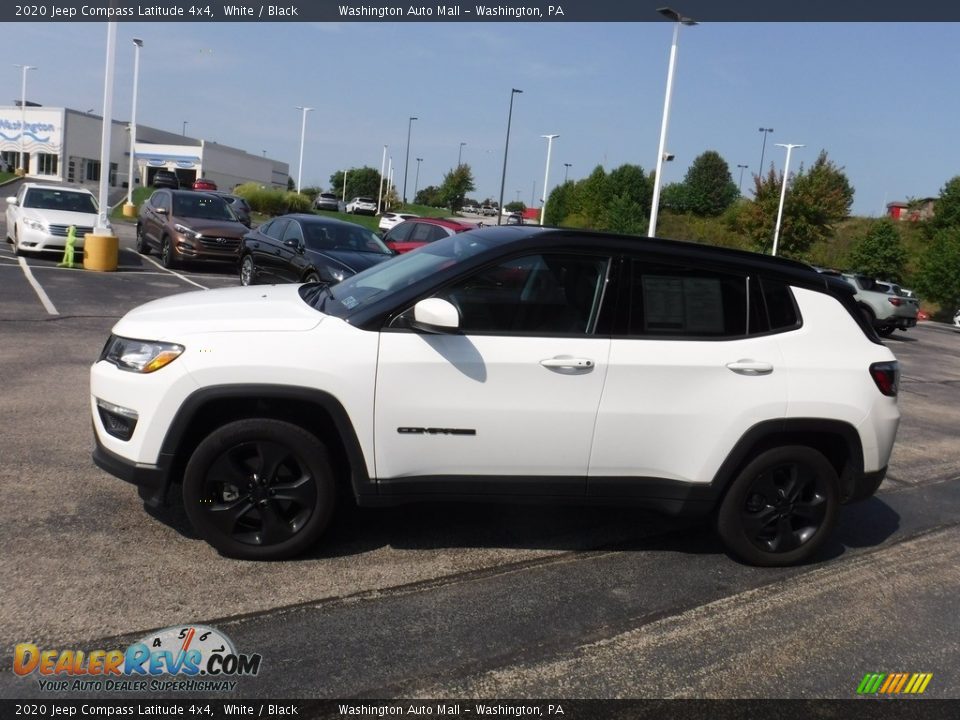 2020 Jeep Compass Latitude 4x4 White / Black Photo #5