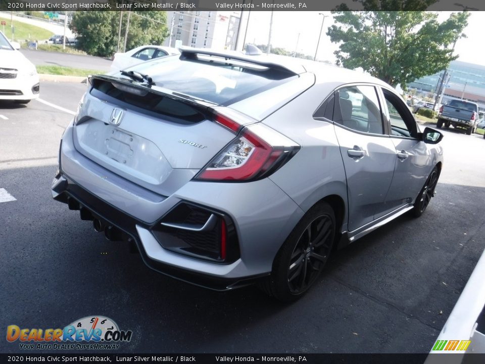 2020 Honda Civic Sport Hatchback Lunar Silver Metallic / Black Photo #5