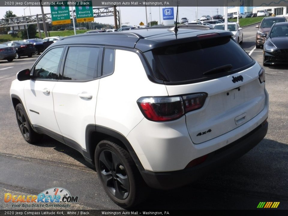 2020 Jeep Compass Latitude 4x4 White / Black Photo #7