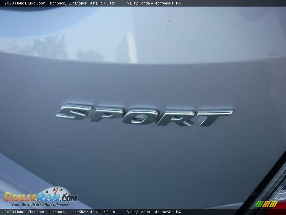 2020 Honda Civic Sport Hatchback Lunar Silver Metallic / Black Photo #6
