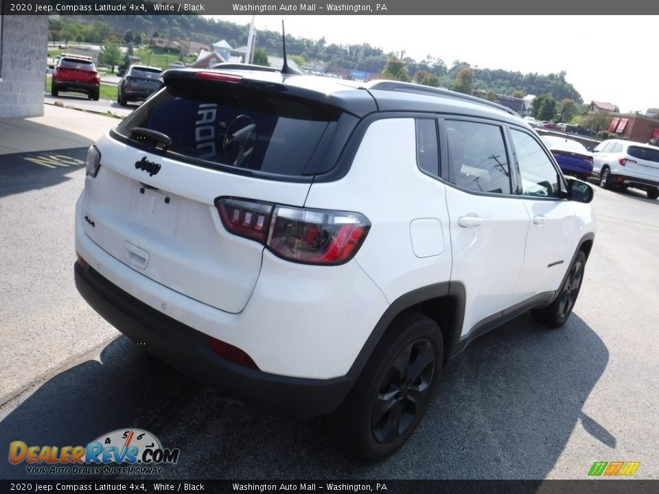 2020 Jeep Compass Latitude 4x4 White / Black Photo #8