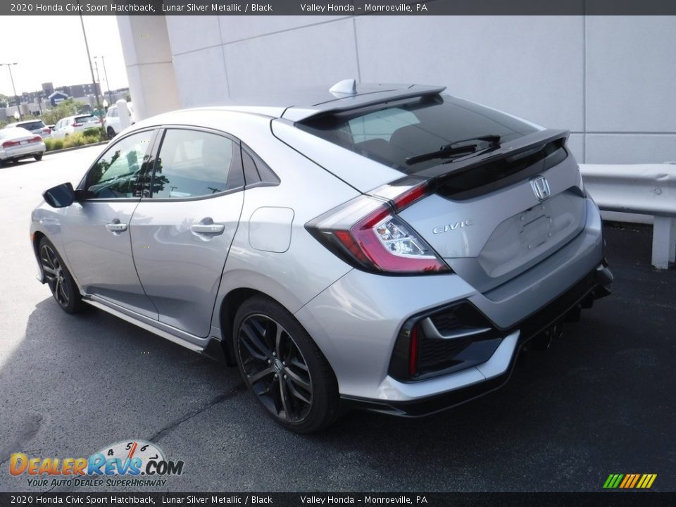 2020 Honda Civic Sport Hatchback Lunar Silver Metallic / Black Photo #8