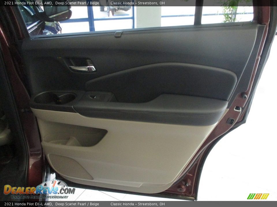 2021 Honda Pilot EX-L AWD Deep Scarlet Pearl / Beige Photo #18