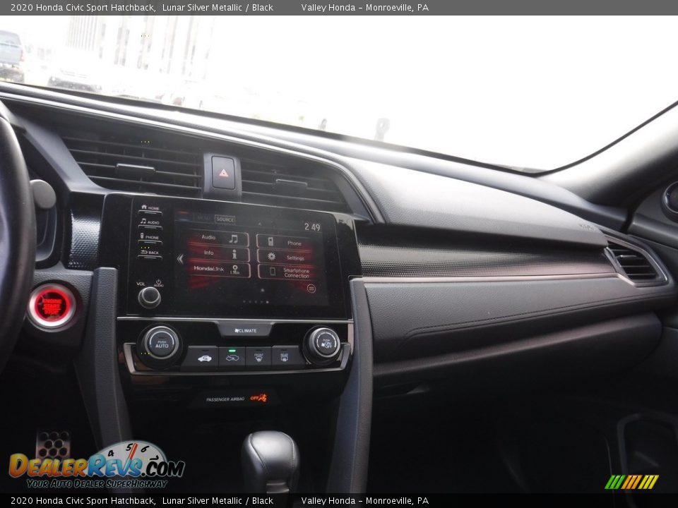 2020 Honda Civic Sport Hatchback Lunar Silver Metallic / Black Photo #14