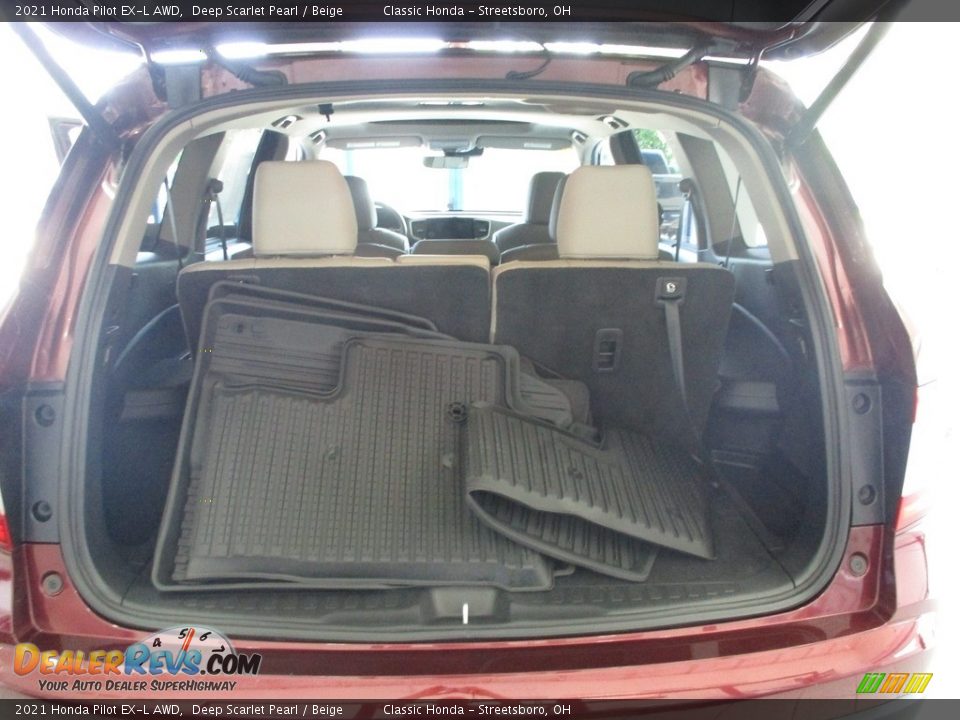2021 Honda Pilot EX-L AWD Deep Scarlet Pearl / Beige Photo #23