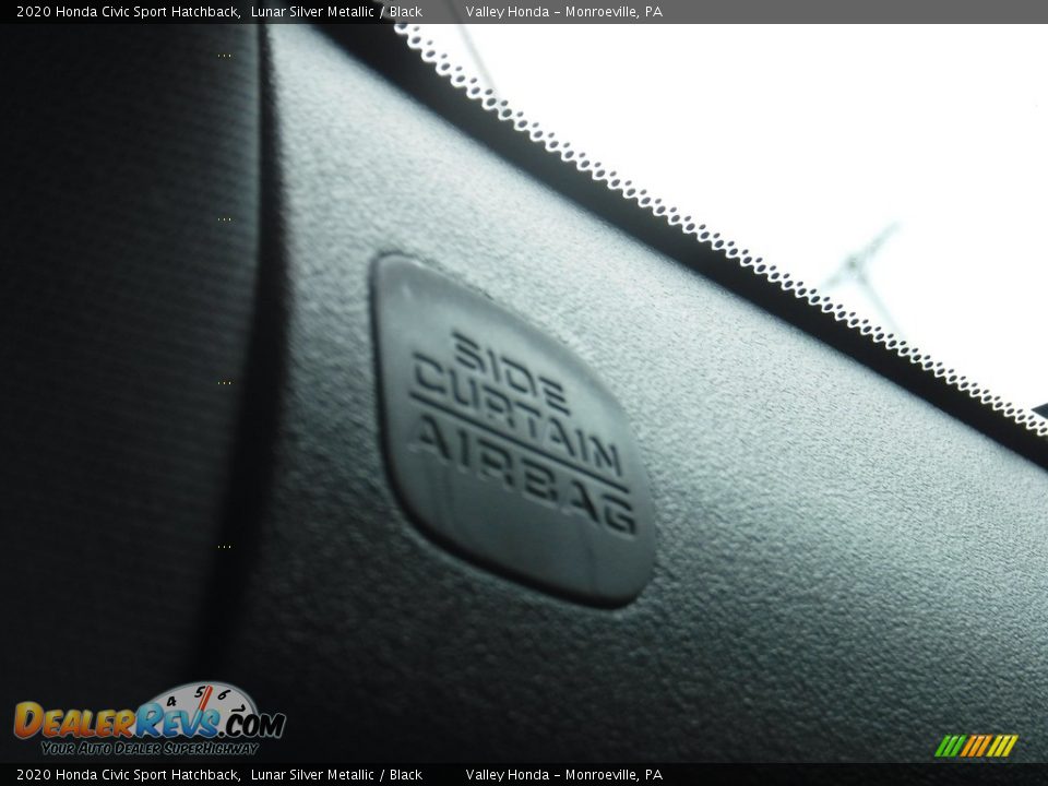 2020 Honda Civic Sport Hatchback Lunar Silver Metallic / Black Photo #18