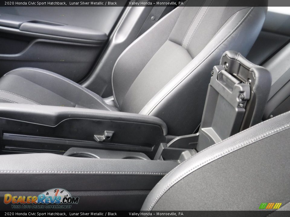 2020 Honda Civic Sport Hatchback Lunar Silver Metallic / Black Photo #22