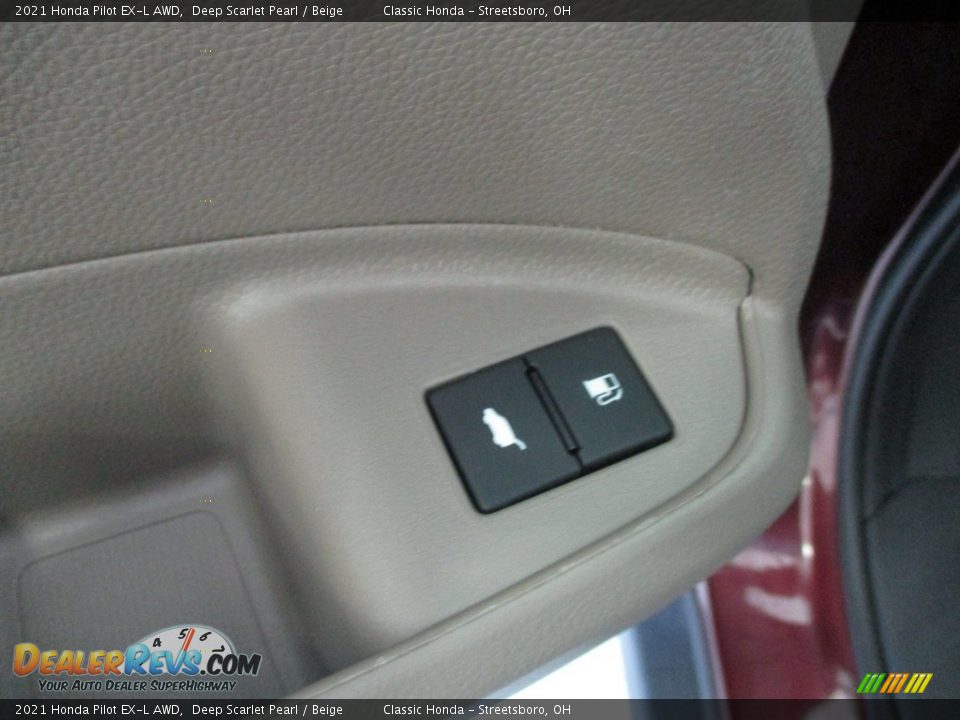 2021 Honda Pilot EX-L AWD Deep Scarlet Pearl / Beige Photo #32