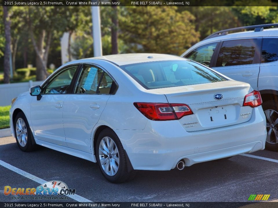 2015 Subaru Legacy 2.5i Premium Crystal White Pearl / Warm Ivory Photo #7