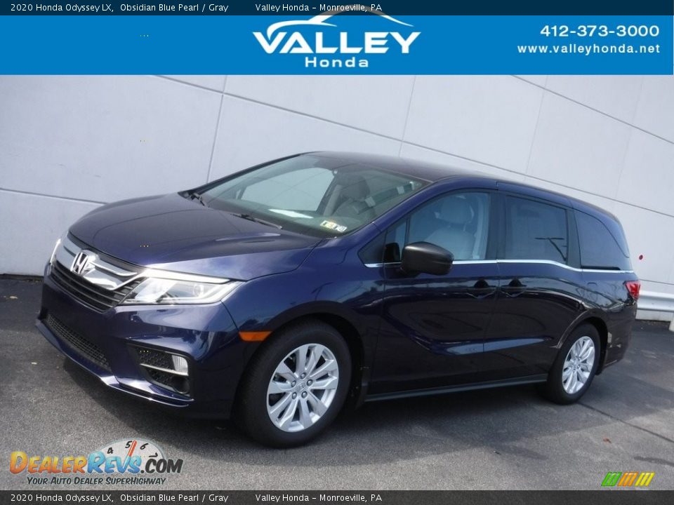 2020 Honda Odyssey LX Obsidian Blue Pearl / Gray Photo #1