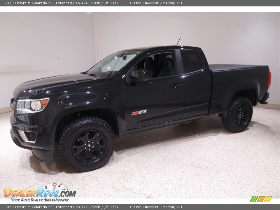 2020 Chevrolet Colorado Z71 Extended Cab 4x4 Black / Jet Black Photo #3