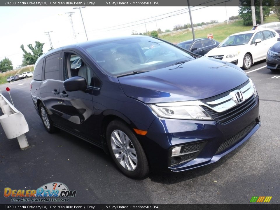 2020 Honda Odyssey LX Obsidian Blue Pearl / Gray Photo #5