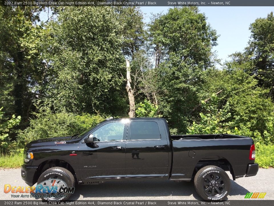 Diamond Black Crystal Pearl 2022 Ram 2500 Big Horn Crew Cab Night Edition 4x4 Photo #1