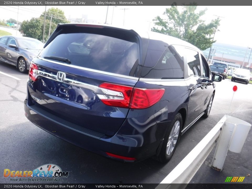 2020 Honda Odyssey LX Obsidian Blue Pearl / Gray Photo #6