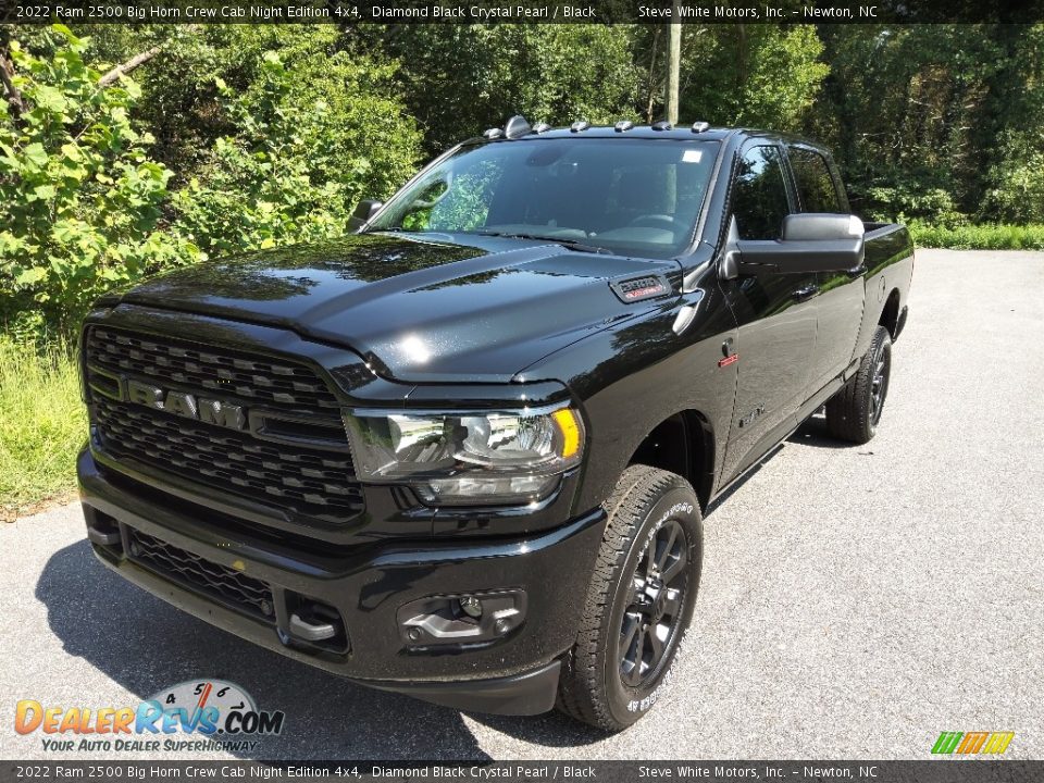 2022 Ram 2500 Big Horn Crew Cab Night Edition 4x4 Diamond Black Crystal Pearl / Black Photo #2