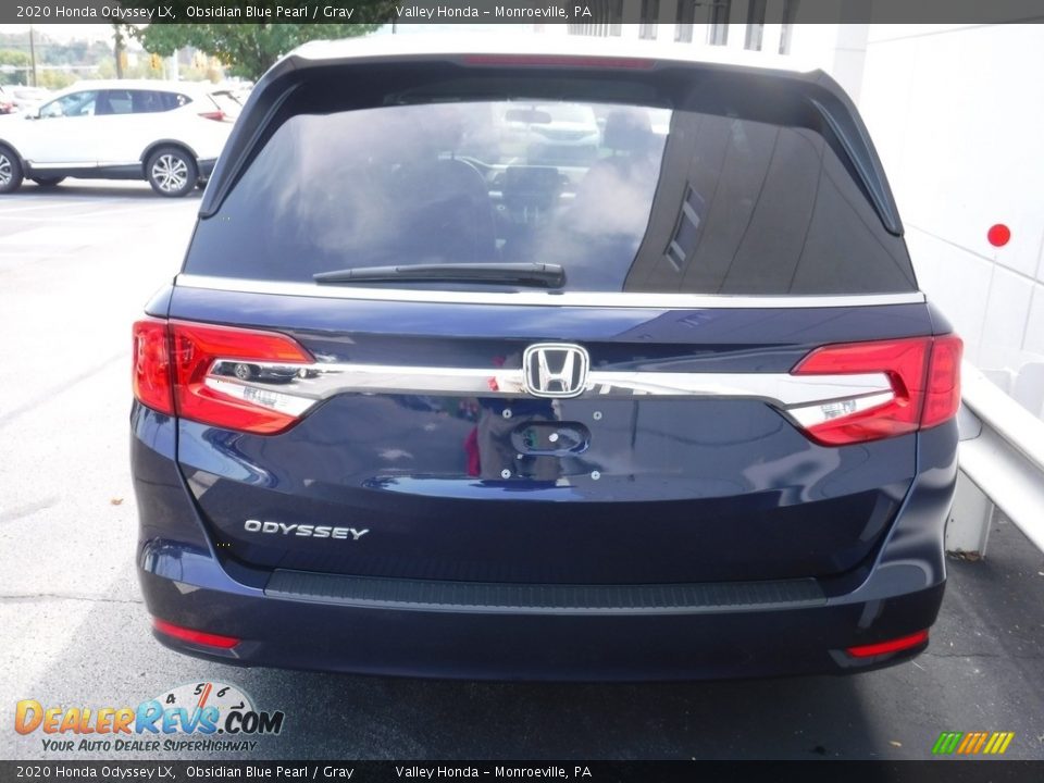 2020 Honda Odyssey LX Obsidian Blue Pearl / Gray Photo #7