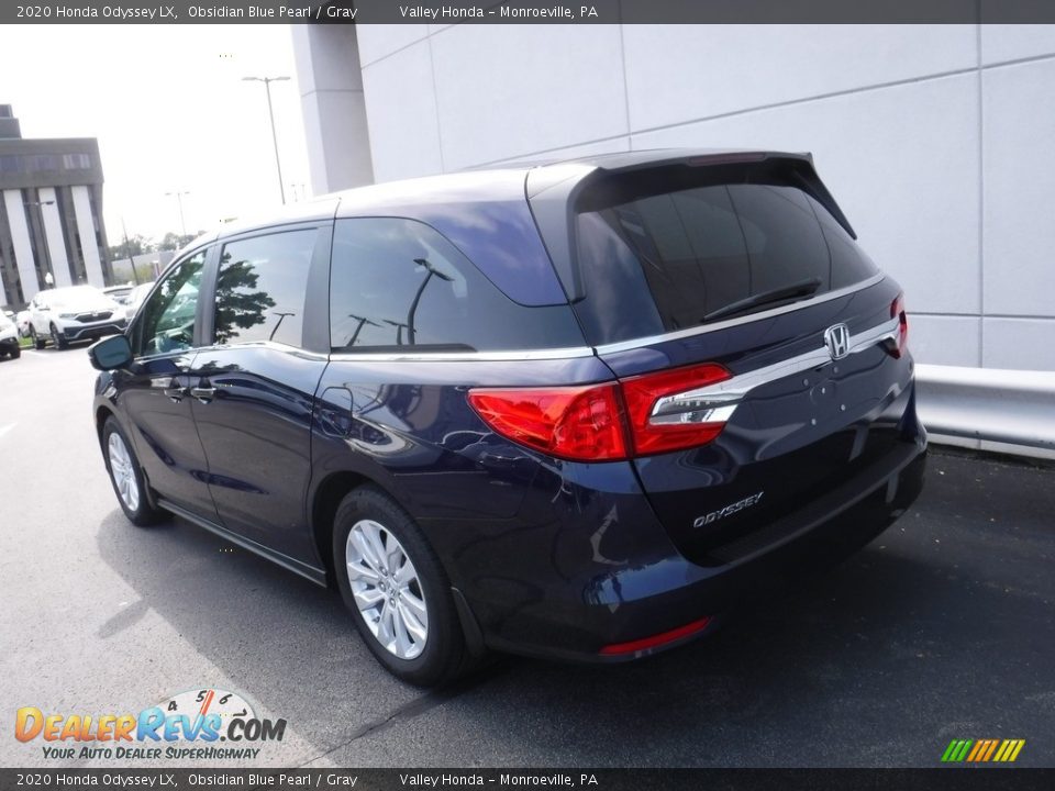 2020 Honda Odyssey LX Obsidian Blue Pearl / Gray Photo #8