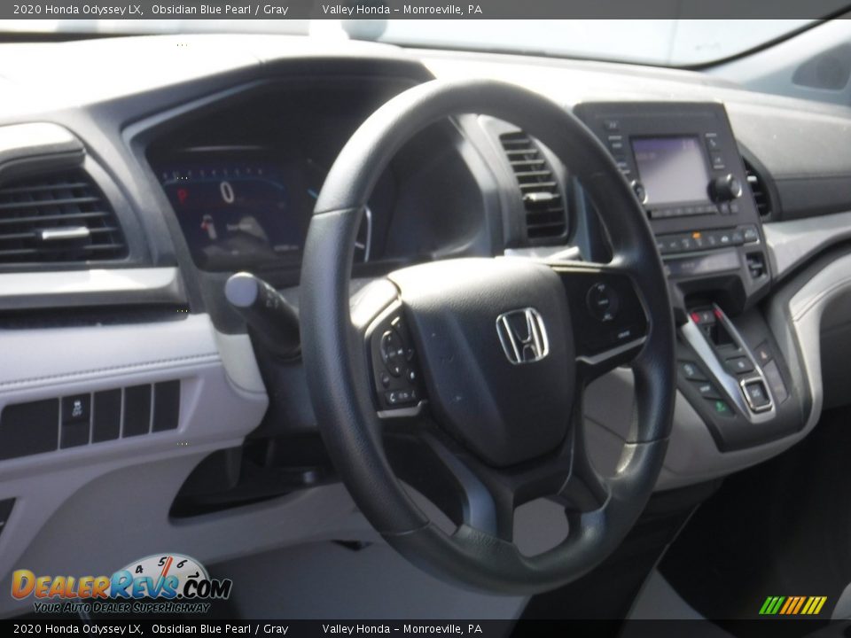 2020 Honda Odyssey LX Obsidian Blue Pearl / Gray Photo #9