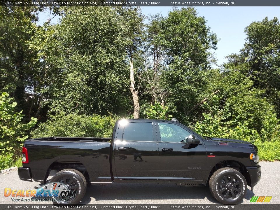 Diamond Black Crystal Pearl 2022 Ram 2500 Big Horn Crew Cab Night Edition 4x4 Photo #5