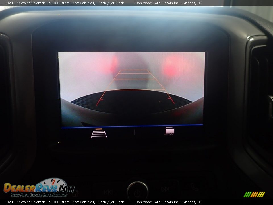 2021 Chevrolet Silverado 1500 Custom Crew Cab 4x4 Black / Jet Black Photo #2