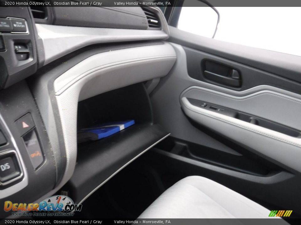 2020 Honda Odyssey LX Obsidian Blue Pearl / Gray Photo #21