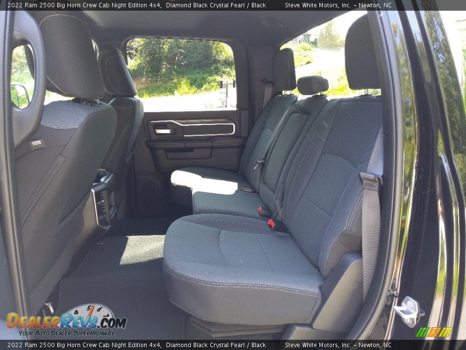 Rear Seat of 2022 Ram 2500 Big Horn Crew Cab Night Edition 4x4 Photo #14