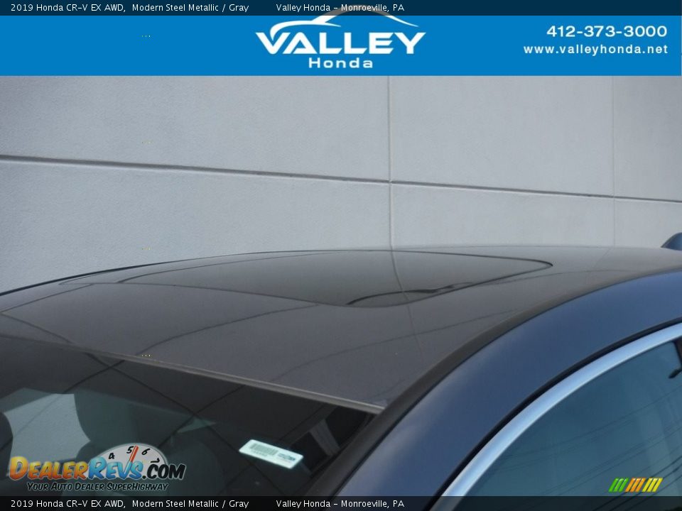2019 Honda CR-V EX AWD Modern Steel Metallic / Gray Photo #3