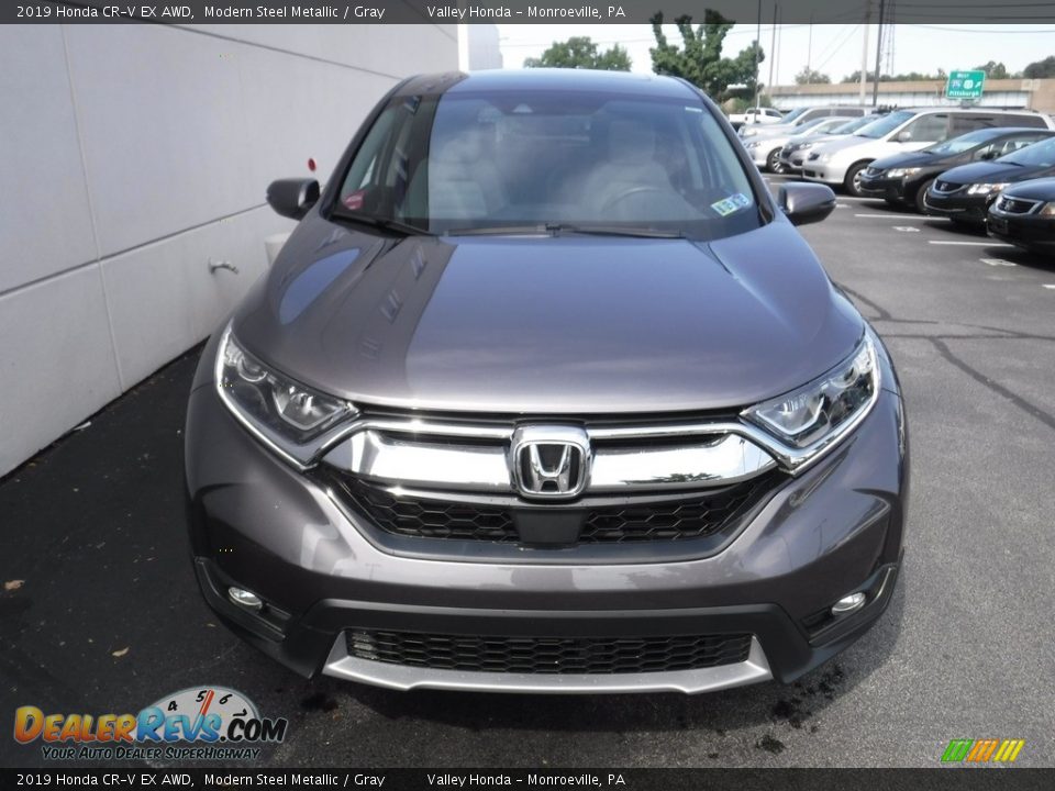 2019 Honda CR-V EX AWD Modern Steel Metallic / Gray Photo #5