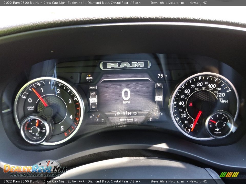 2022 Ram 2500 Big Horn Crew Cab Night Edition 4x4 Gauges Photo #22