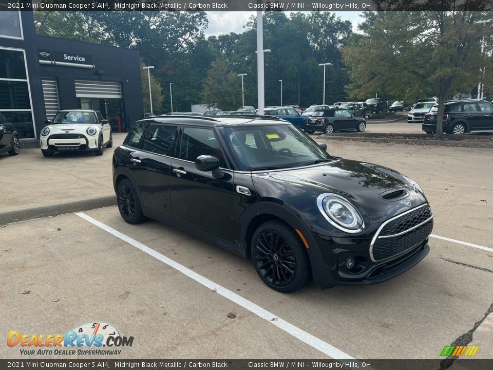 2021 Mini Clubman Cooper S All4 Midnight Black Metallic / Carbon Black Photo #1