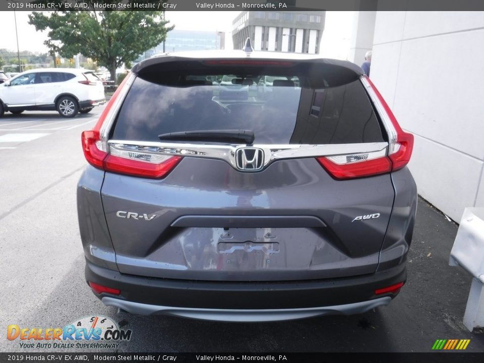 2019 Honda CR-V EX AWD Modern Steel Metallic / Gray Photo #9