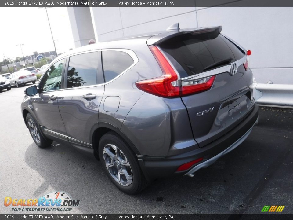 2019 Honda CR-V EX AWD Modern Steel Metallic / Gray Photo #10