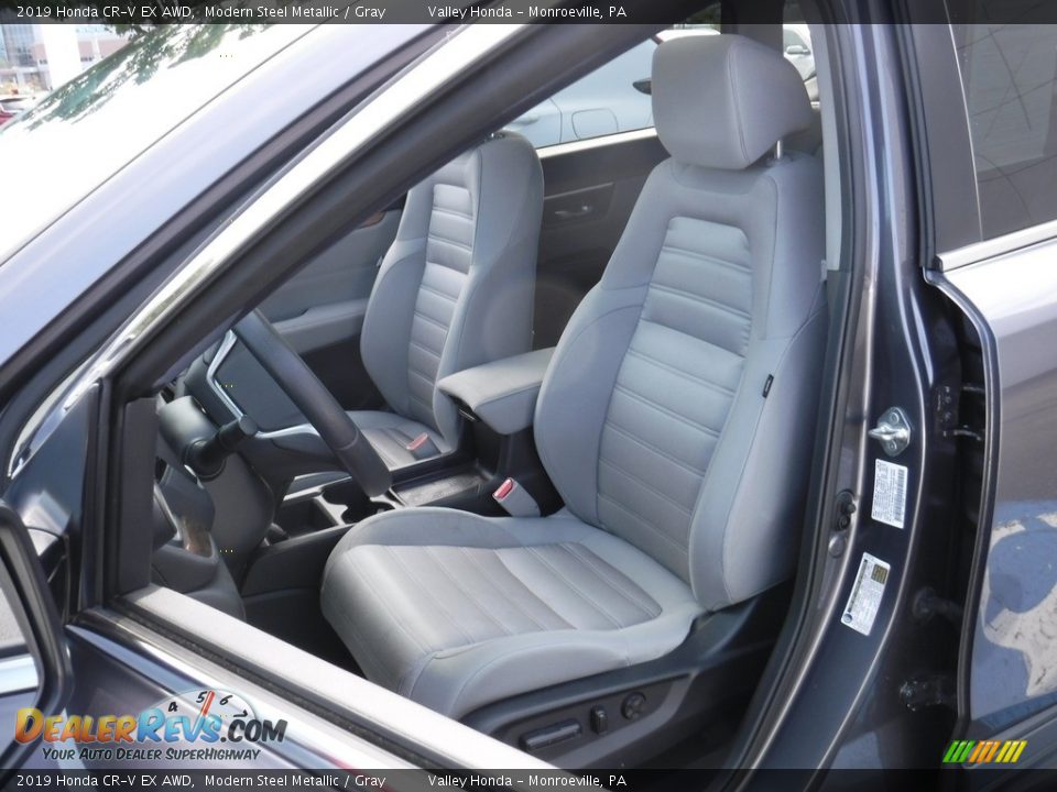 2019 Honda CR-V EX AWD Modern Steel Metallic / Gray Photo #14