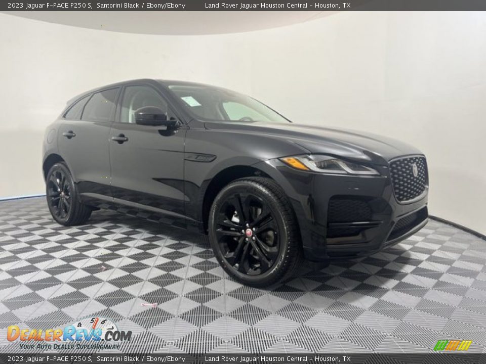 2023 Jaguar F-PACE P250 S Santorini Black / Ebony/Ebony Photo #10