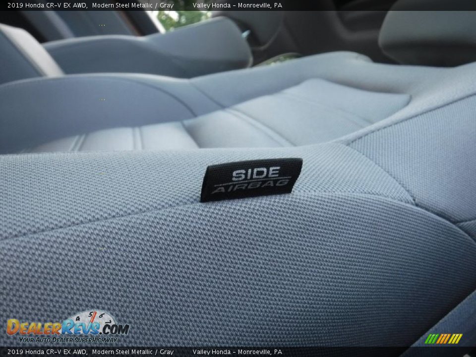2019 Honda CR-V EX AWD Modern Steel Metallic / Gray Photo #16