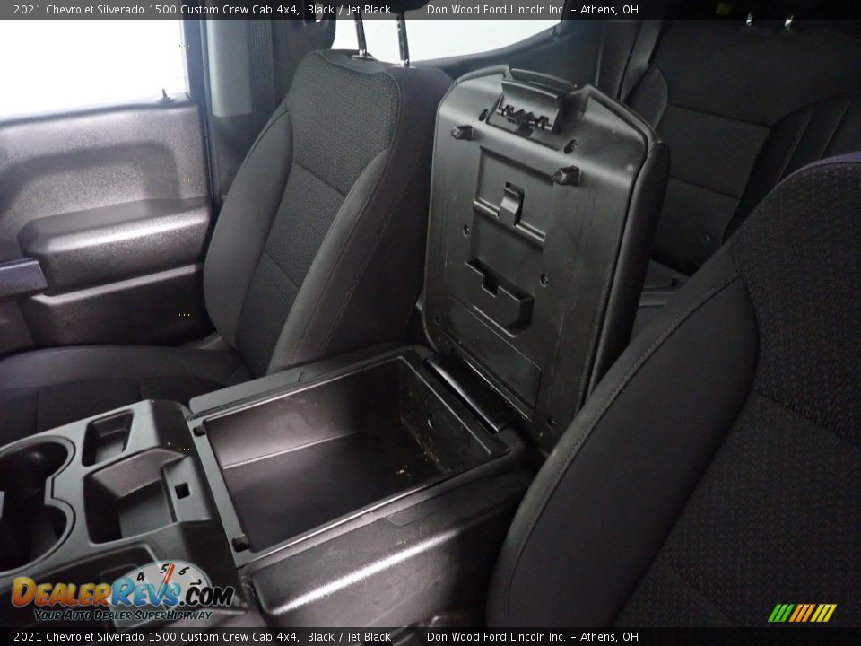 2021 Chevrolet Silverado 1500 Custom Crew Cab 4x4 Black / Jet Black Photo #30